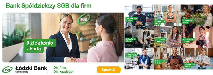 Reklama promocji Rachunek i karta za 0 zł