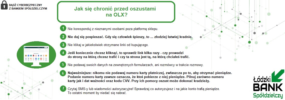 baner informujący o zasadach cyberbezpieczeństwa
