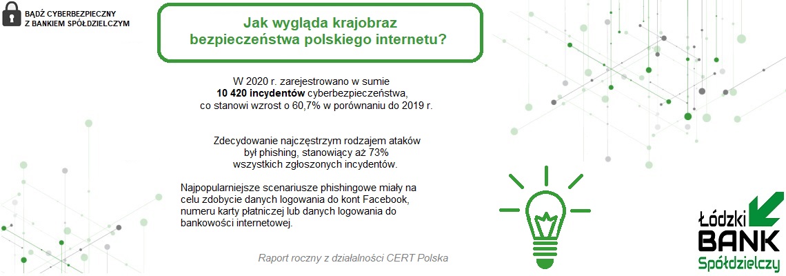baner informujący o zasadach cyberbezpieczeństwa