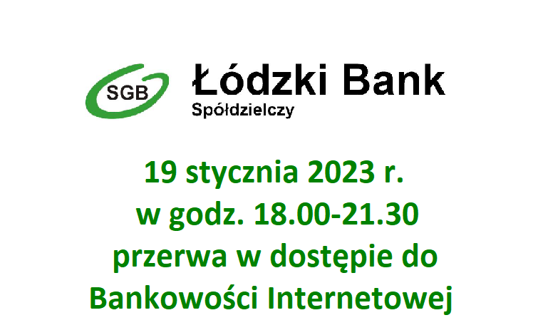 Komunikat-przerwa w dostępie do Bankowości Internetowej